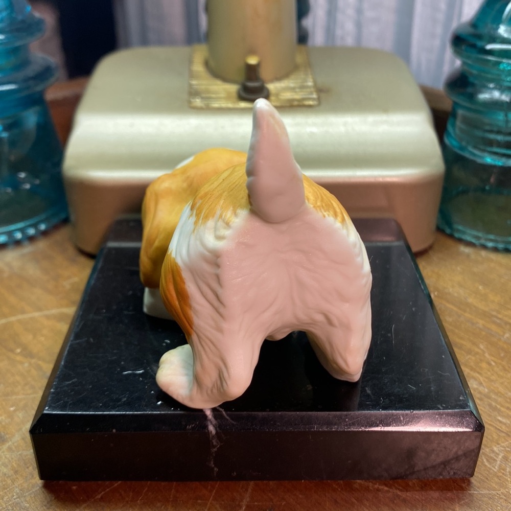 2 Vintage Homco Spaniel Dog Puppy Figurines Ruff and Tuff #1407 Home Interiors - Picture 4 of 12